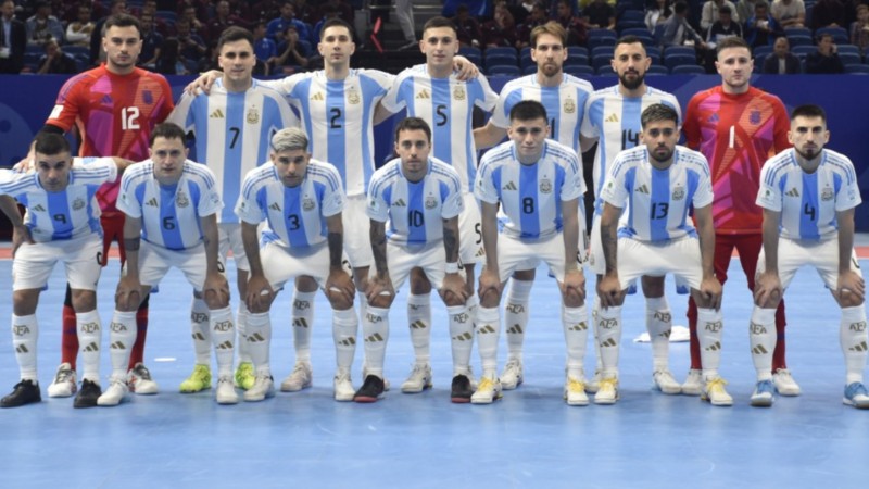 Mundial de Futsal: Argentina  ganó y se metió en los 1/4 de final